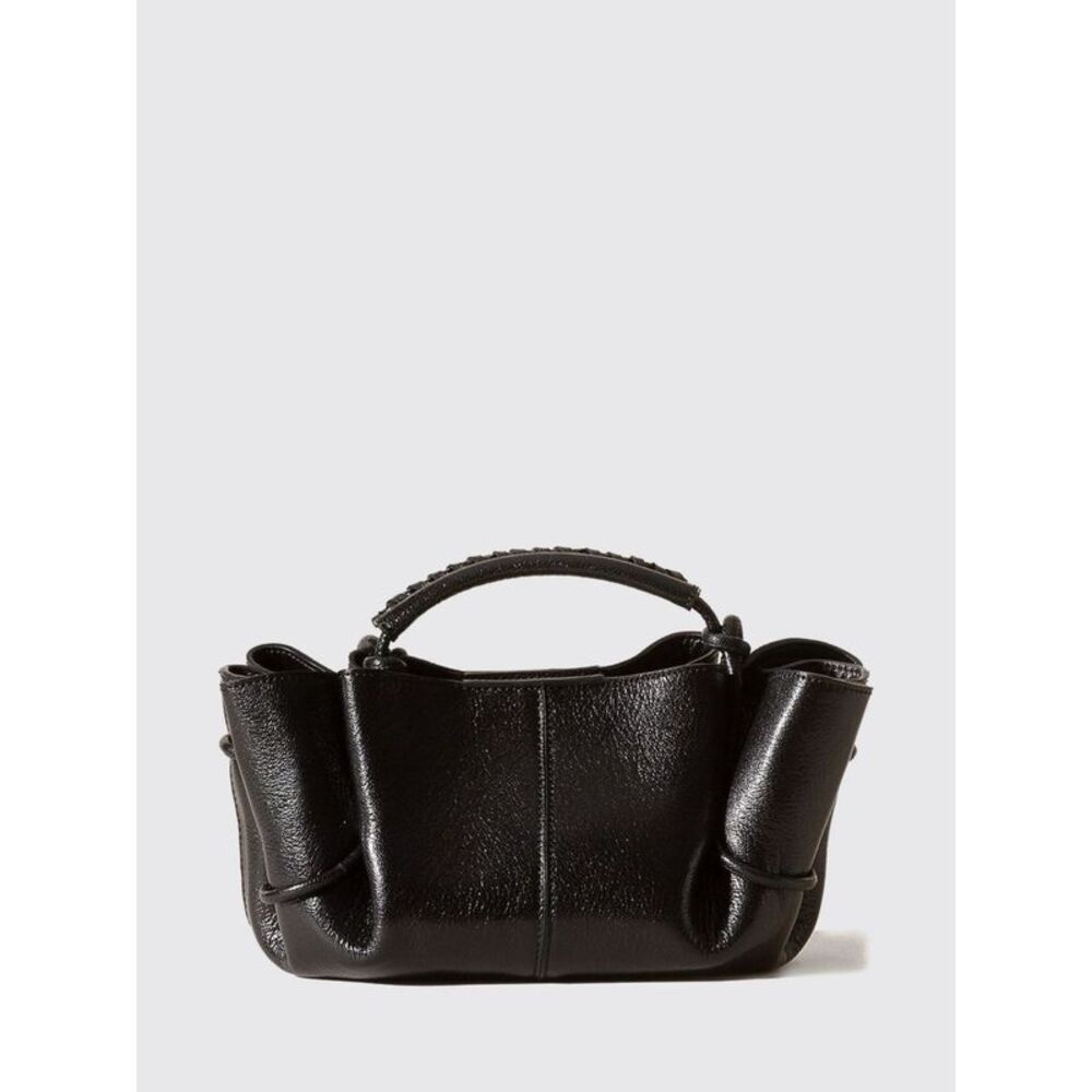 Hereu Women Arta Draped Bag Hereu In Lambskin With Braided Handle